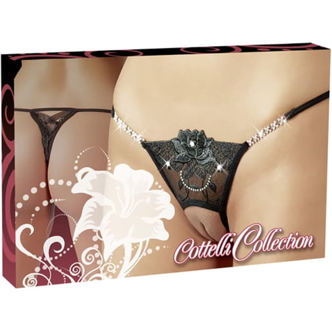 String open kruis met strass