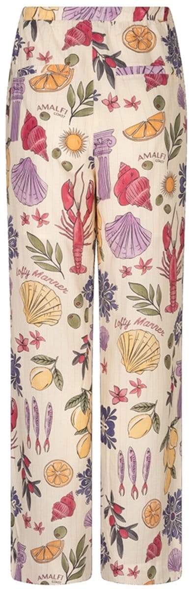 Lofty Manner Broek Trouser Luca Re38 Multi Element Print Dames Maat - M