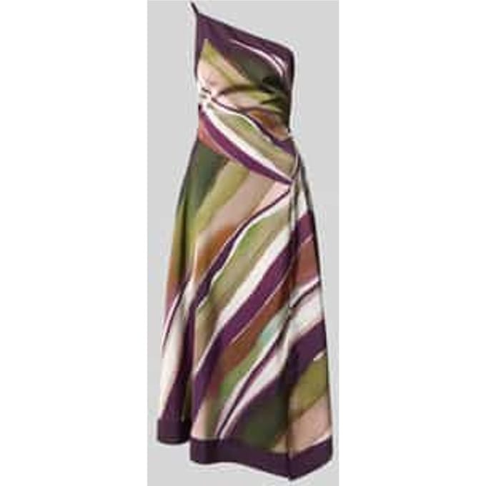 Midi-jurk in asymmetrische look