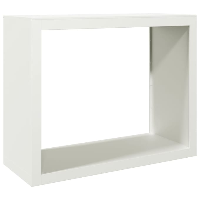 vidaXL - Haardhoutrek - 100x40x80 - cm - staal - wit