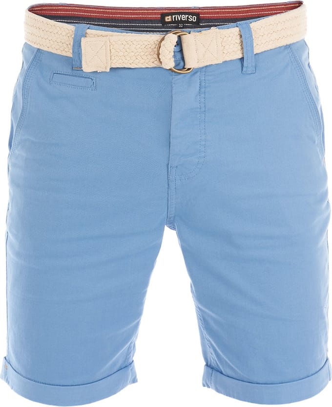 riverso Heren Short RIVHenry regular/straight Blauw W 30 Volwassenen Zomershorts
