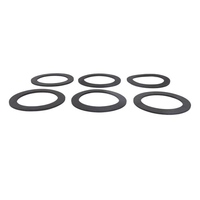 10PCS Anneaux d'étanchéité pour haut-parleur Joint d'étanchéité pour haut-parleur Antichoc Antidérapant Réduction du bruit EVA Haut-parleur gray