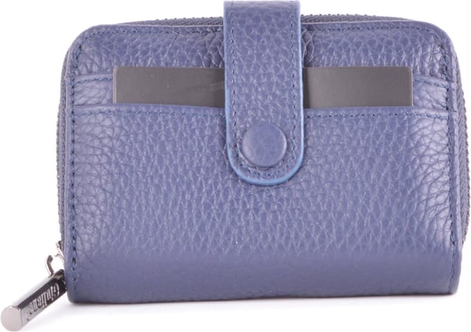 Giuliano lederen pasjeshouder - donkerblauw - made in Italy