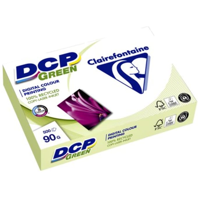 Laserpapier Clairefontaine DCP Green A4 90gr wit 500 vel