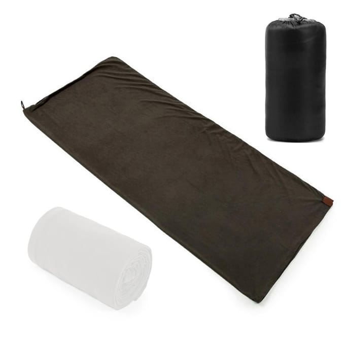 Sacs de couchage d'extérieur, sac de couchage d'urgence Portable, sac de couchage polaire léger pour le Camping gris