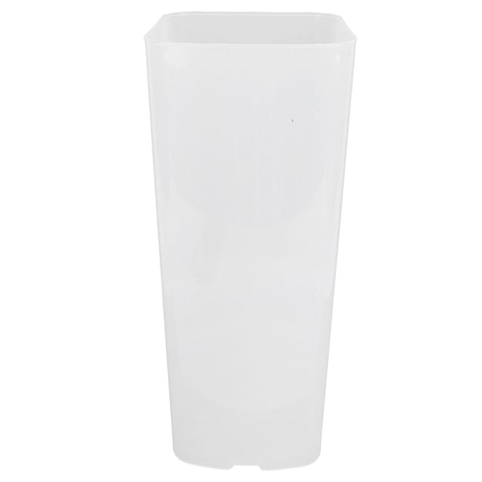 Broodopbergcontainer Plastic Transparant Ruimtebesparend Multifunctioneel met Deksel Broodbewaarder voor L white
