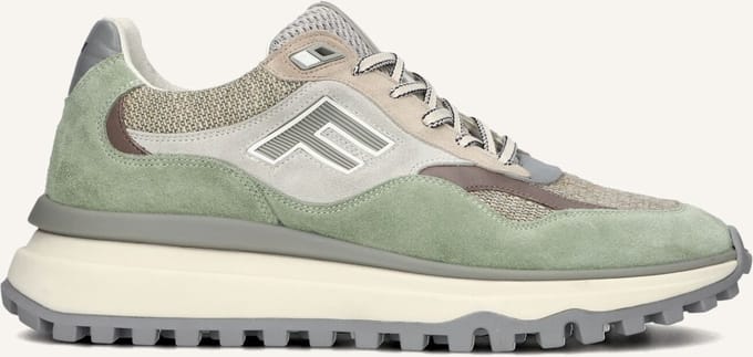Floris Van Bommel Sfm-10238 De Gripper Sneakers - Suède - Heren - Groen - Maat 41⅓