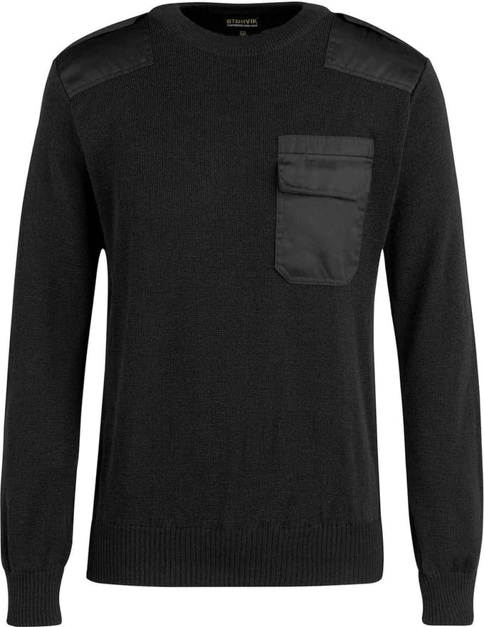 STØRVIK Dampier Commando Trui Heren - Acryl/Wol Gebreid - Maat M - Zwart