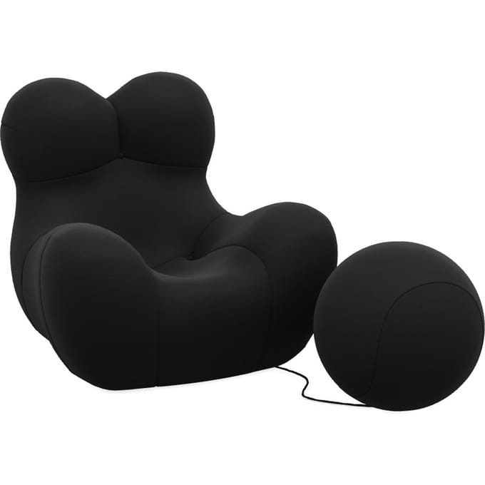 B&B Italia UP5_6 Fauteuil - Soara Black