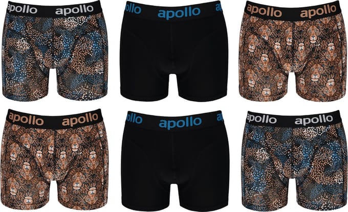 Katoenen Heren Boxershorts - 6 pack - maat S