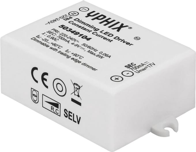 LED Driver 700mA Max. 6W 4-9V dimbaar