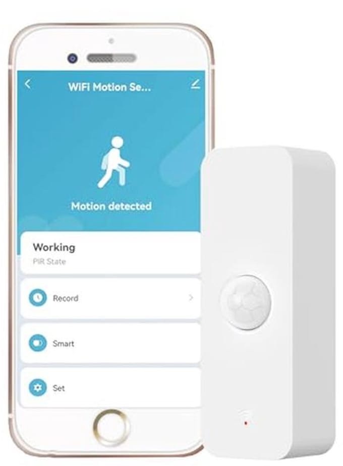 Slimme WiFi Bewegingssensor voor Binnenshuis met App-Meldingen en Infrarood