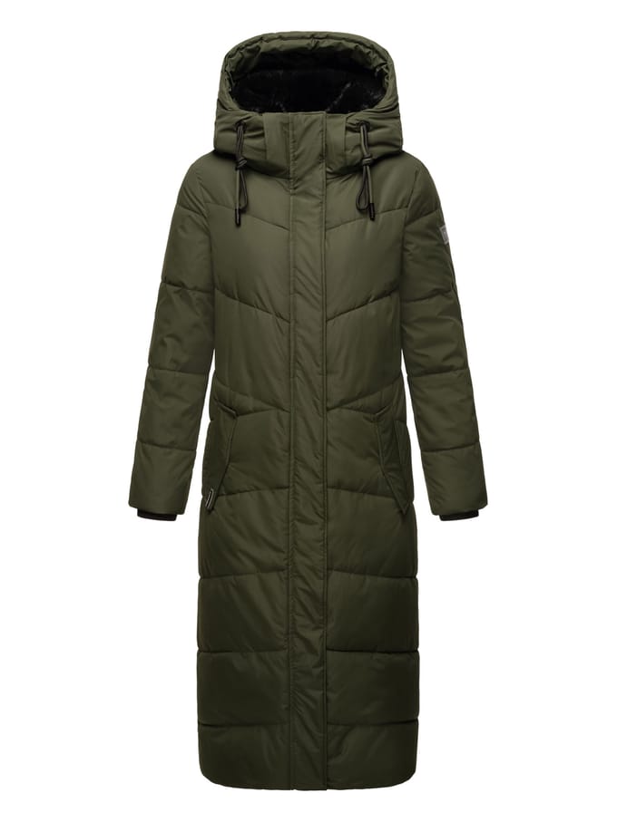 Navahoo dames gewatteerde winterjas Hingucker – Extra Lang & Warm