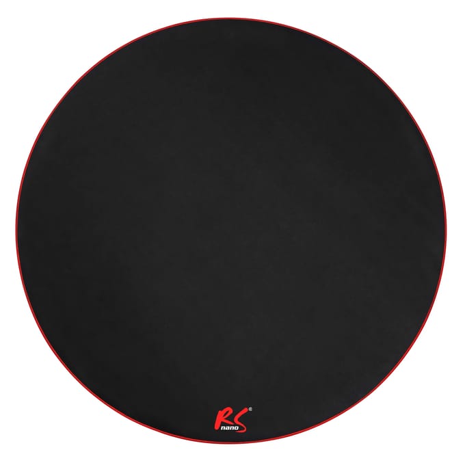 NanoRS - Bureaustoelmat - Mat voor gamestoel - Rood - 100cm, RS172 - Zwart