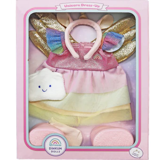 Olli Ella Dinkum Doll Unicorn outfit set 3 jr+