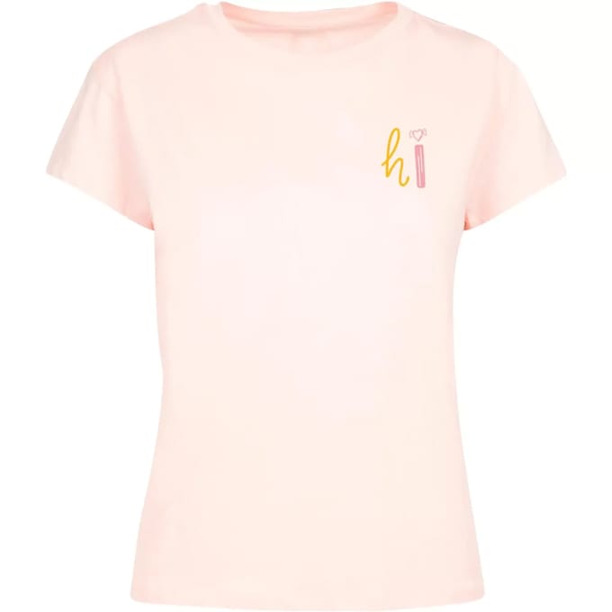 Dames-T-shirt Merchcode Wording - Hi Box