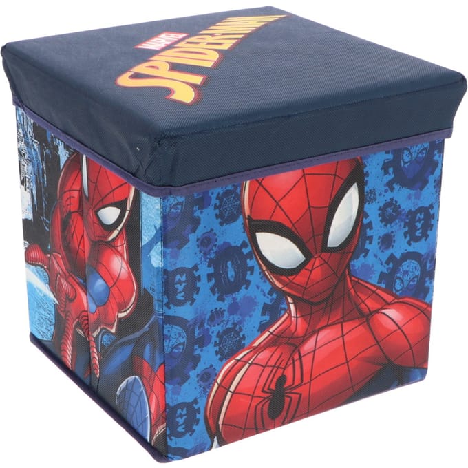 Spiderman Opbergdoos - Met deksel - Stoel - Blauw - 30 cm