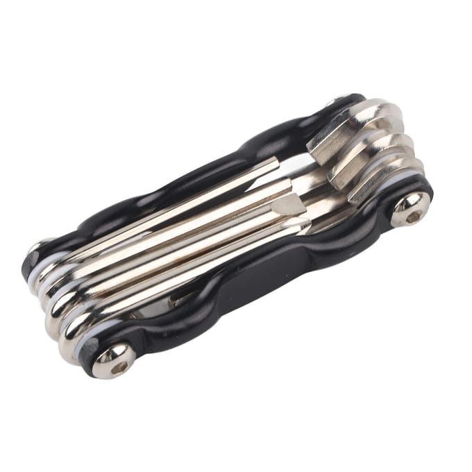 Ensemble d'outils de réparation de vélo de cyclisme multifonctionnel 7 en 1 portable Clé Tournevis OutilsNoir