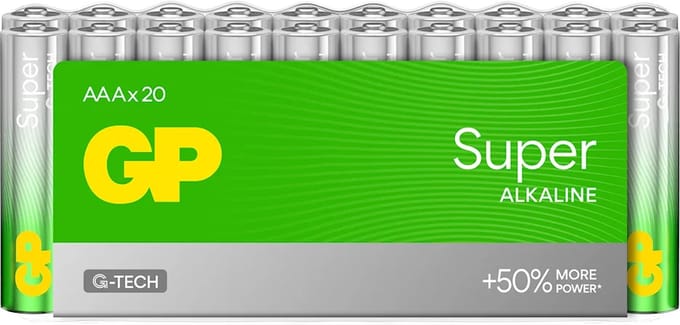 AAA mini penlite 20 x Super alkaline GP