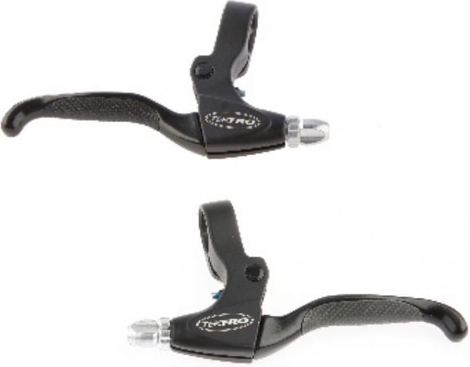 Tektro V-brake remgreepset - ergonomisch - 4-vinger ontwerp - zwart - links en rechts