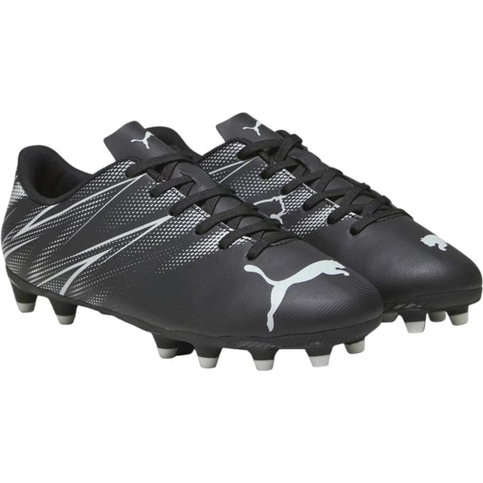 Puma Attacanto voetbalschoenen voor kinderen (Zwart/Zilver)