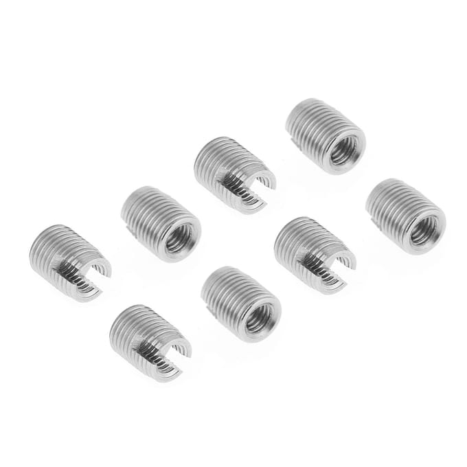 20 stuks roestvrijstalen SUS303 zelftappende sleufschroefdraadinzetstuk M3 x 6 mm