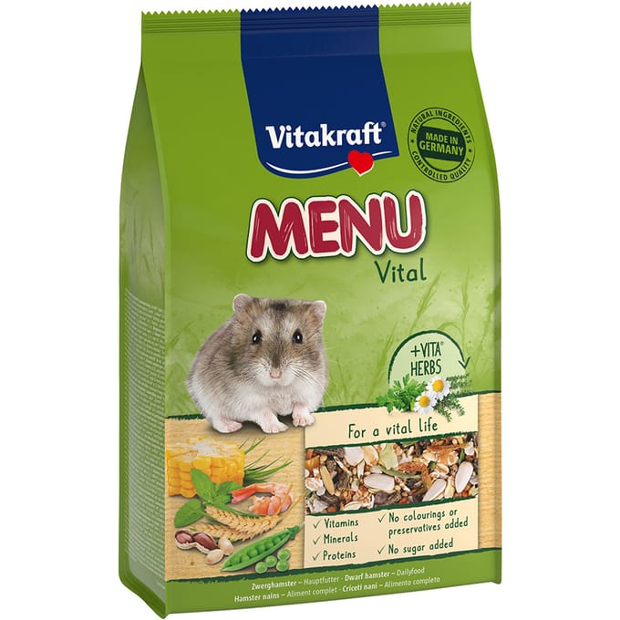Vitakraft Menu Vital Dwerghamster - Dwerghamster Voer – 400gr