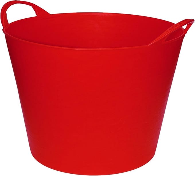 Talen Tools - Flexibele kuip - Met hendels - Kunststof - 38 liter - Rood