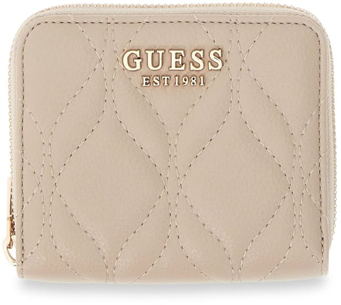 GUESS portemonnee Maxine SLG Zip Around Wallet Light Taupe
