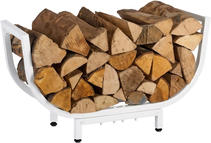 Houtopslag - 35 x 65 x 21 cm - binnen - wit