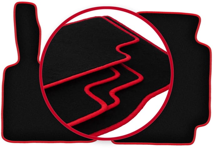 CARLUX-RED automatten voor: Smart ForTwo I hatchback (1998-2007)