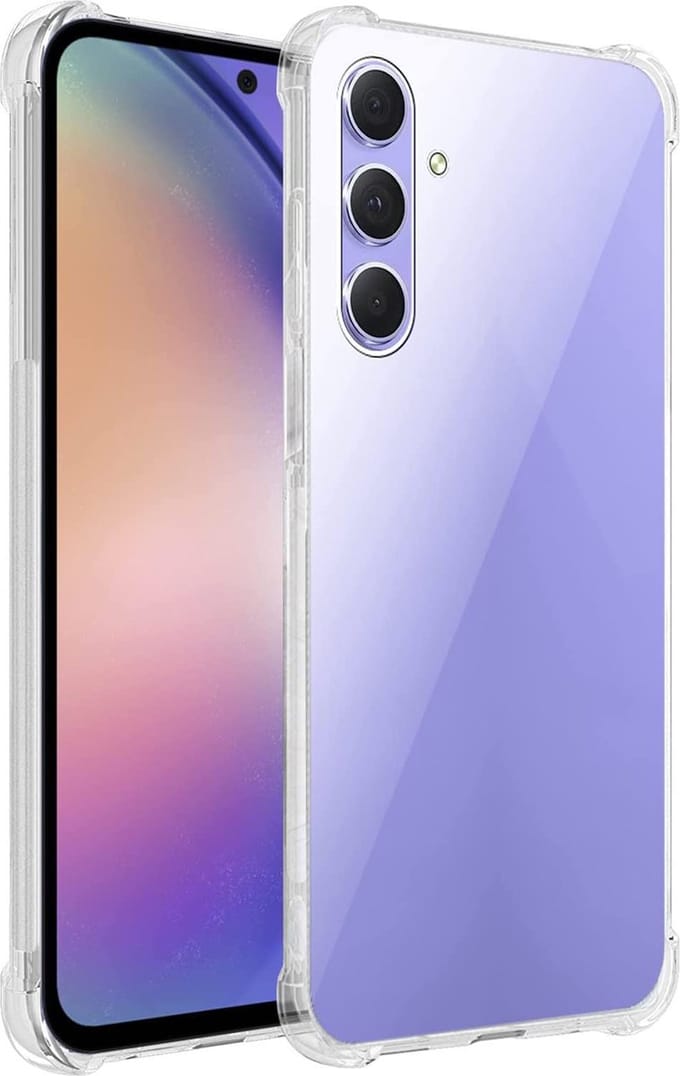 Hoesje geschikt voor Samsung Galaxy A54 - Back Cover Case ShockGuard Transparant