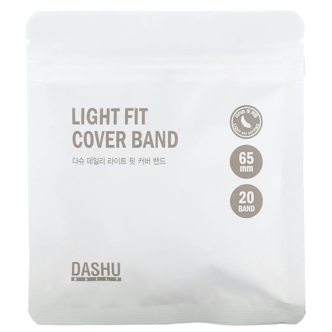 Dashu, bandes de couverture ajustement léger, 20 bandes white