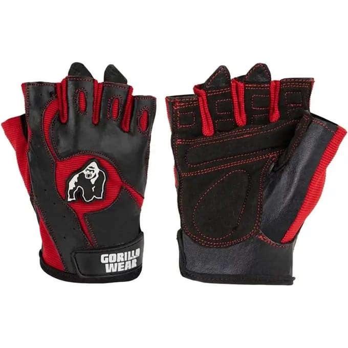 Gorilla Wear Mitchell Training Handschoenen - Zwart/Rood - S