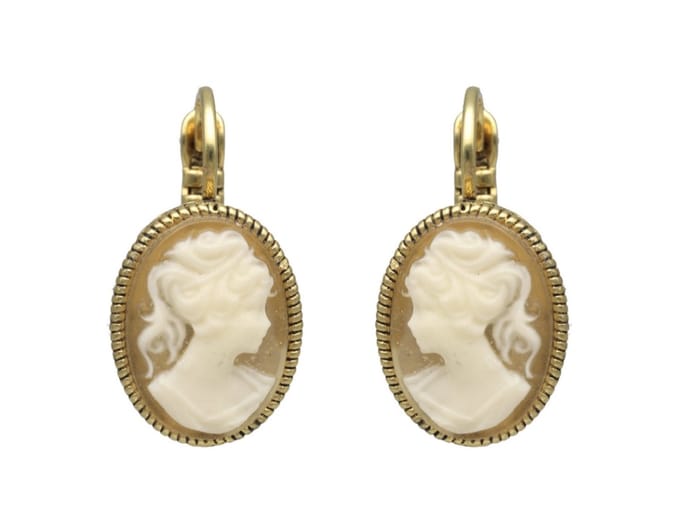 Camps & Camps Oorhangers 1D030 Cameo Blanc