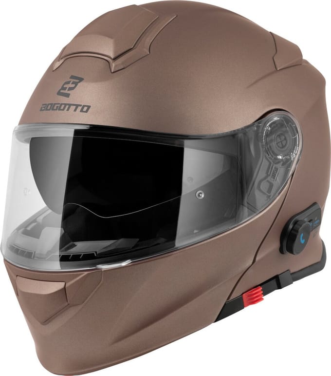 Bogotto H271 BT Bluetooth Helm Bruin - Helm