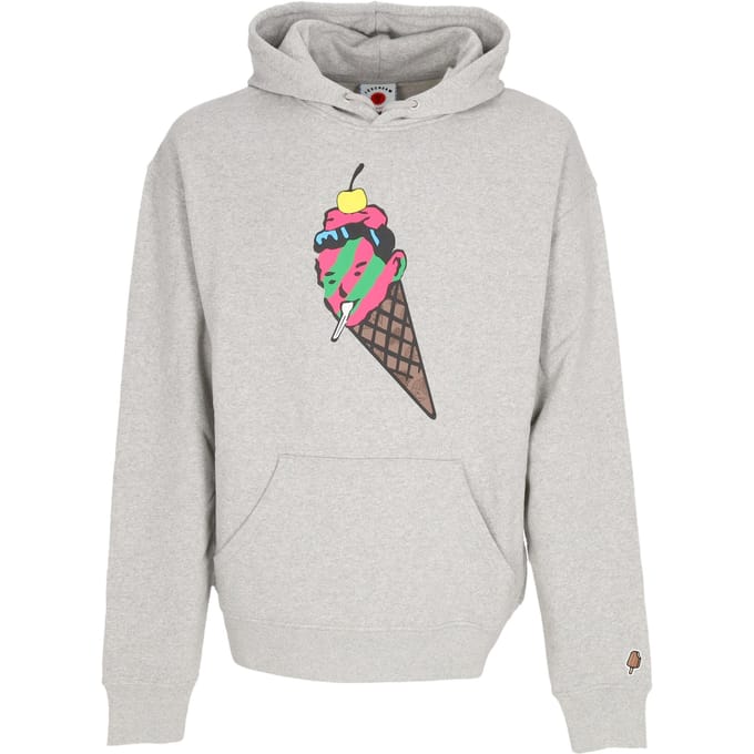 Lichtgewicht Hoodie Man Cone Man Popover Hoodie Heather Grey