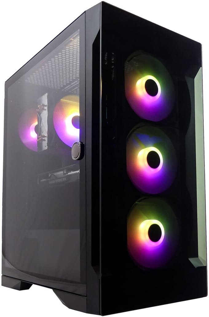 Intel i5 14400 10-Core Game PC - RTX 5070 Ti - 1TB SSD - 32GB DDR5 RAM - WIFI 6E/Bluetooth 5.3/LAN 2.5Gbps - 850W GOLD PSU - Gamdias Elite E2