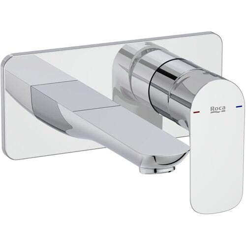 Roca Cala wall-mounted washbasin mixer Projection 17.6 cm A5A356EC00