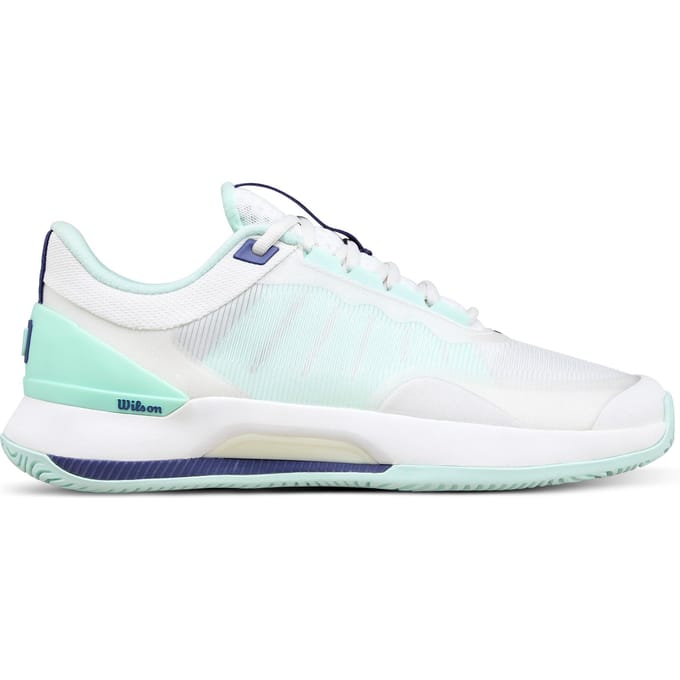Wilson Intrigue Tour Allcourt schoen Dames-wit, turkoois