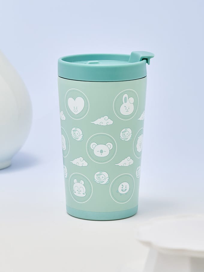 LINE FRIENDS BT21 K-Hangari Vaisselle Sélection d'Options Flip Cap Tumbler 420ml blue