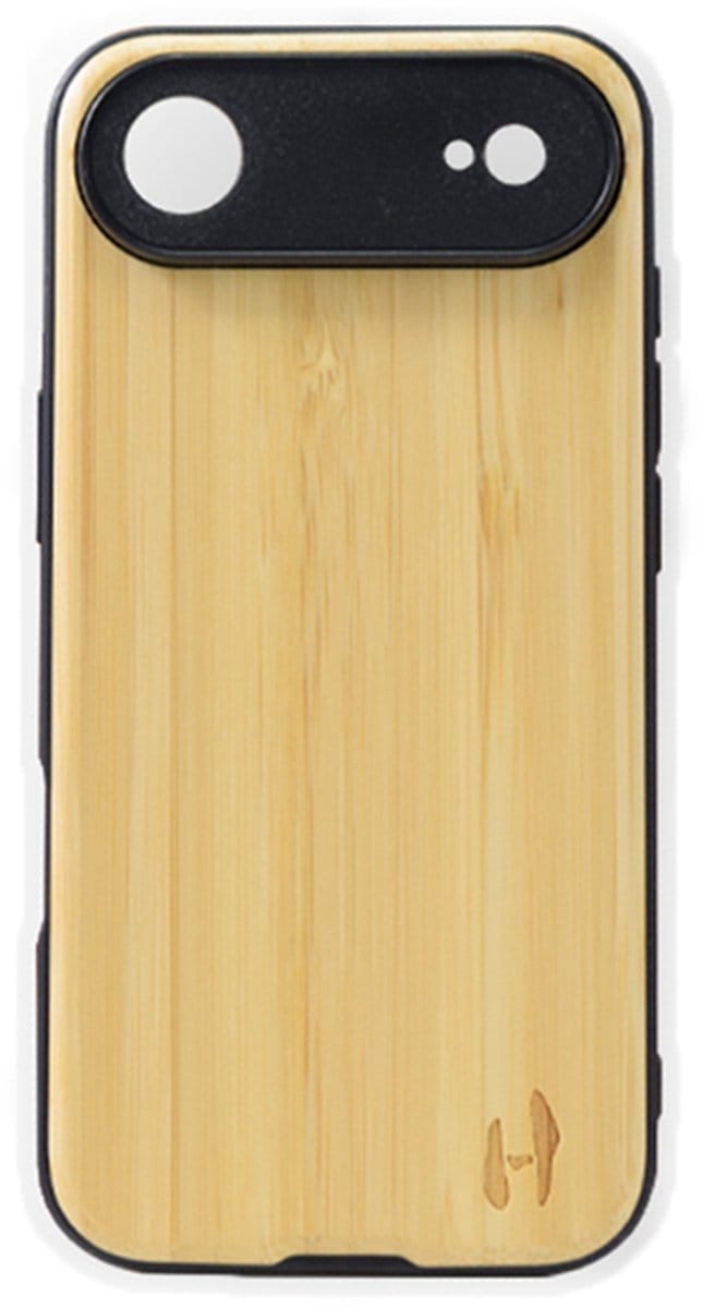 Houten TPU case, iPhone 17 air Bamboe