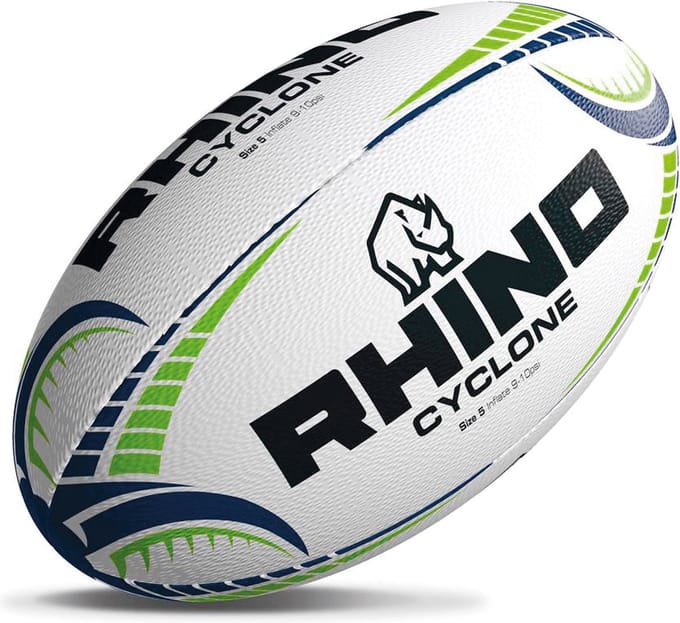 Rhino Cyclone Rugby Ball Wit 5