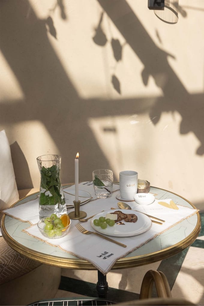 Zusss Waterkan Glas Hartje Glas Transparent