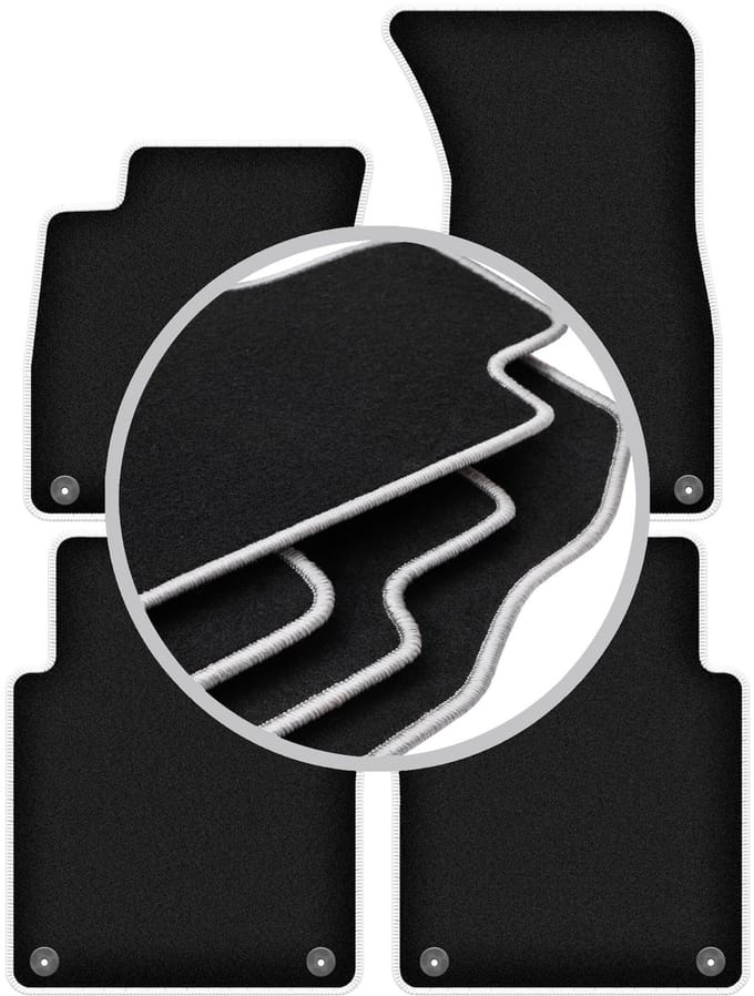 CARLUX-SILVER automatten voor: Audi A8 D3 Lang (2002-2009)