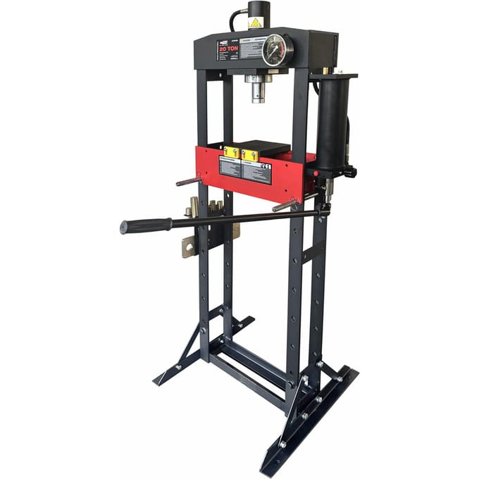 Awtools Black Line - Hydraulische Pers - 20 Ton - Manometer - Professioneel