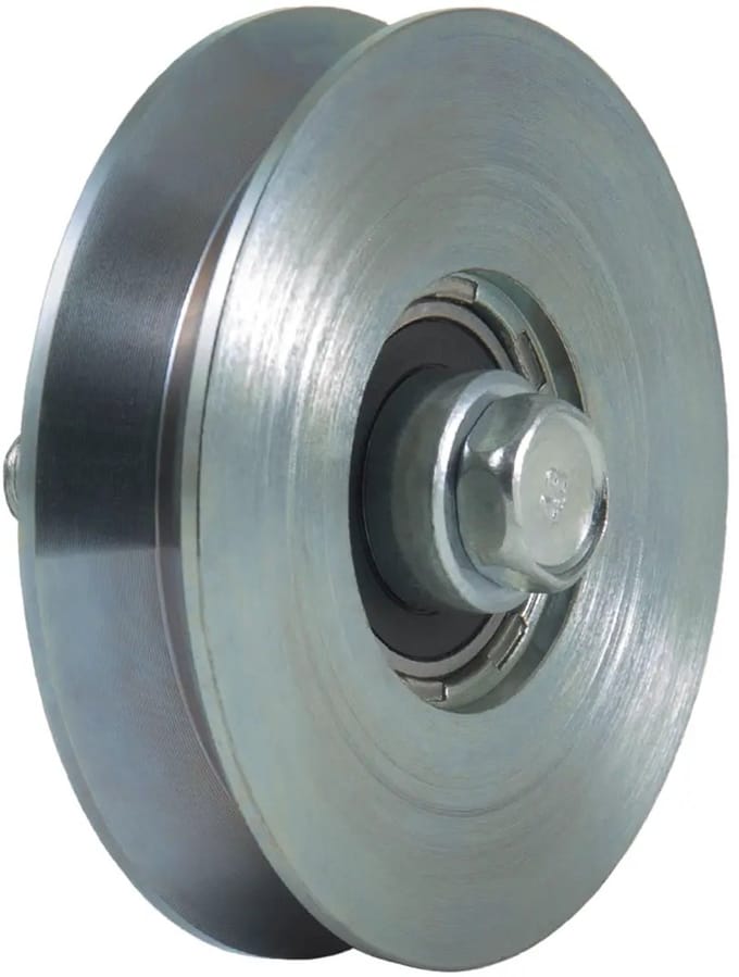 100 mm V-groefschijf met 1 kogellager