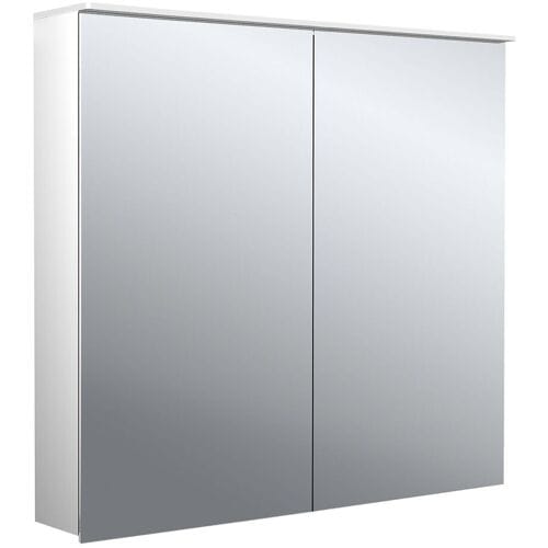 Emco flat 2 design LED light mirror cabinet 80 cm, with light sail, 2 doors 979706403
