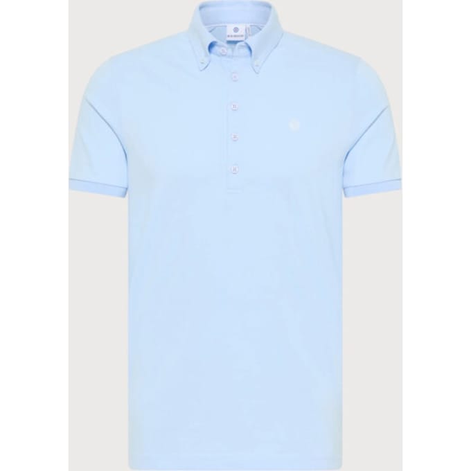Blue Industry Button-down polo |