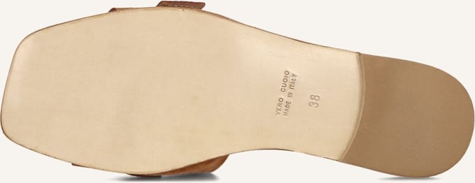 Omoda X Iris - Oller Slippers - Dames - Cognac - Maat 39